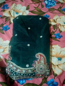 Elegant Green Saree