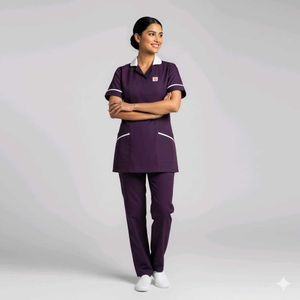 Purple Scrub Set , Hospital Nurse uniform