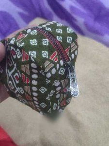 Patterned Drawstring Pouch