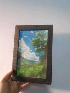 Cloudy Hilltop Painting 🏞️