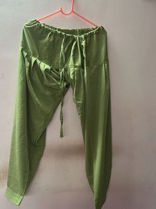 Green Embroidered Organza Kurta Set