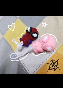 Crochet spiderman charm ✨