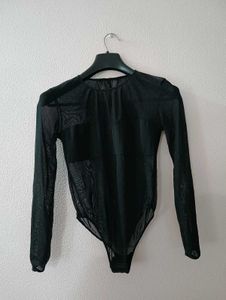 Sheer Black Long Sleeve Top
