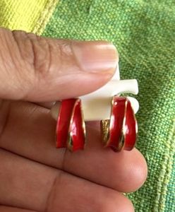 Red & Gold Earrings