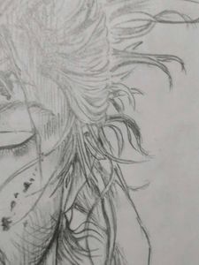 Pencil Sketch of Musashi Miyamoto