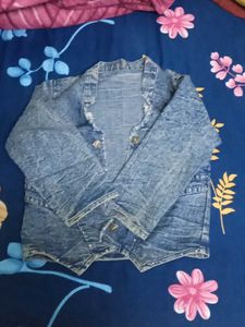 Denim Cropped Jacket