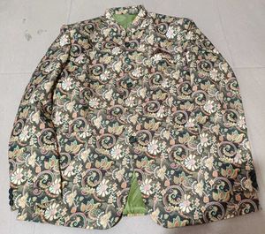 Floral Print Men's Jacket, 42 Size
