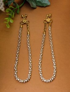 PRIYAASI Gold-Toned-Stone-studded Anklet