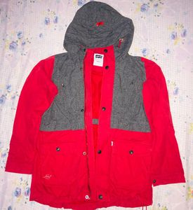 Levi's Red & Grey Hooded Jacket