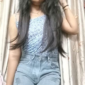 Floral Striped Top For Girls