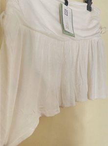 🫧 ✨ H&amp;M White Ruffled Mini Skirt