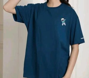 Blue Graphic Print T-shirt