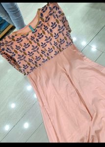 Crep Anarkali Kurti