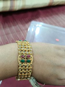 Ethenic Kada With Stone Work