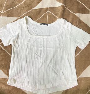 Body Hugging White Top