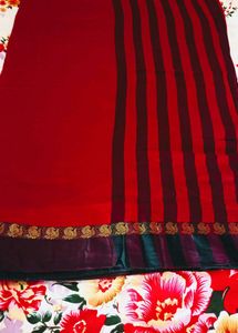 Elegant Red Saree