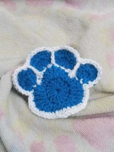 Handmade Crochet Paw Coaster