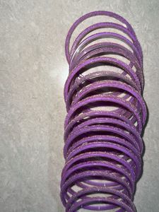 Purple Sparkle Bangles - Set 22pcs