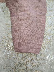 Pink Knit Crop Sweater