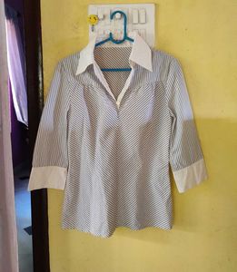 Striped 3/4 Sleeve Top