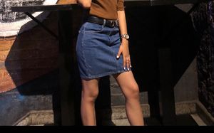 Blue Mini skirt