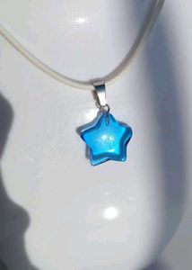 Blue Star cord Necklace