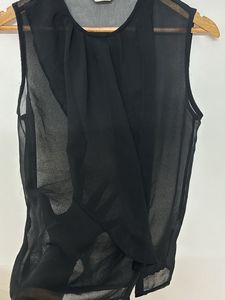 Black Sheer Top