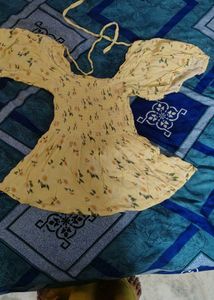 Light Yellow Cinched Top