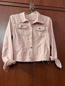 Pink Denim Jacket