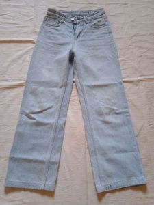Light Blue Wide Leg Jeans