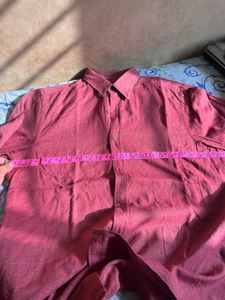 Red Casual Shirt+Free bee