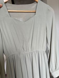 Sage Green Maxi Dress with Long Sleeves