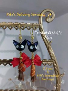 Handmade Ghibli Kiki&#39;s Delivery Service Earrings