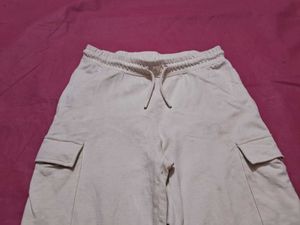 beige joggers XS size sweatpants trackpants