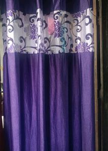 Purple Floral Curtains(new) pack of one