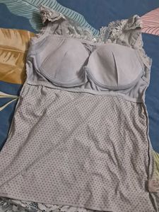 International  Branded  Padded  Bra Come  Top