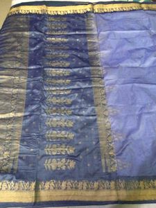 Blue Ethnic Banarasi Saree💙🌺✨