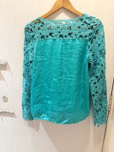 Beautiful Imported Lace Trim Top