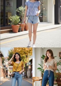 Women Cute Korean Tops