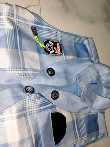 Blue Plaid Vest - Kids Formal Wear