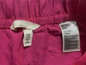 Linen Pink Palazzo Pants
