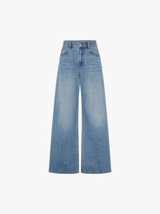 Blue wide leg jeans
