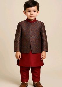 Paisley Patterned Indian Wedding Outfit