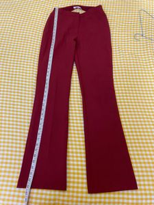 Mango Red Flared Pants Waist 28