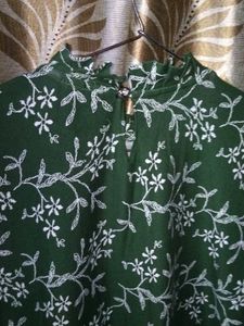 Floral High Neck Top