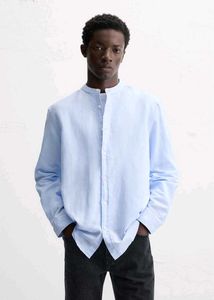 Zara Light Blue Linen Shirt
