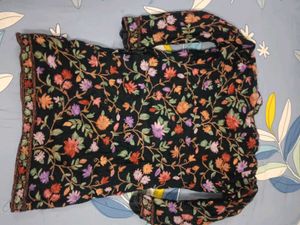 Embroidered Floral kashmiri jacket