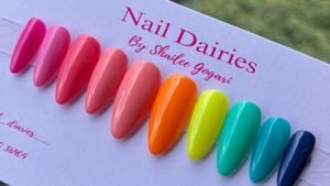 Rainbow Press-On Nails