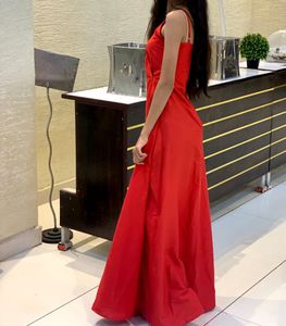 Red Dress With A Slit