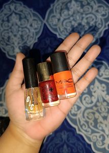 3 Pc Nail Paint+ Freebie❤😍